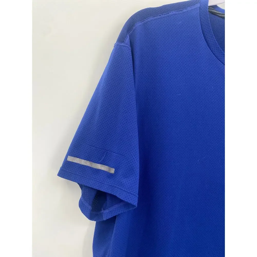 Nike Running Dri-Fit Contour Breathable Blue Running Shirt Men’s Size XL